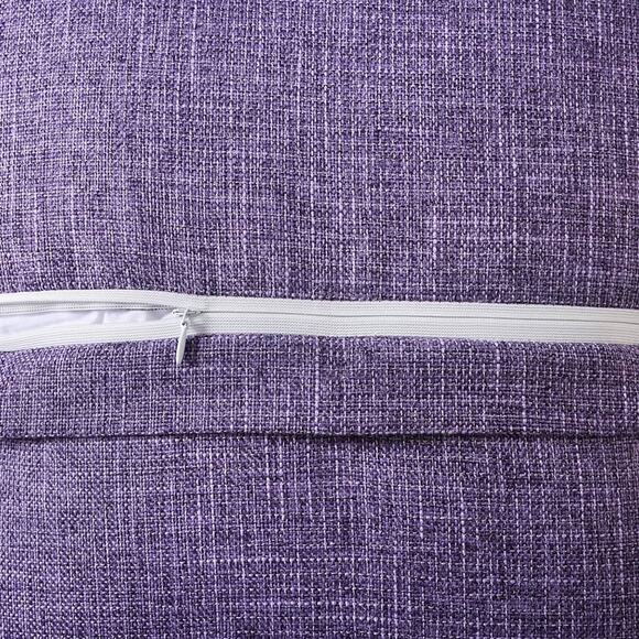 Set of 2 FUTEI Lavender Linen Decorative Throw Pillow Covers 18x18 - Picture 4 of 9